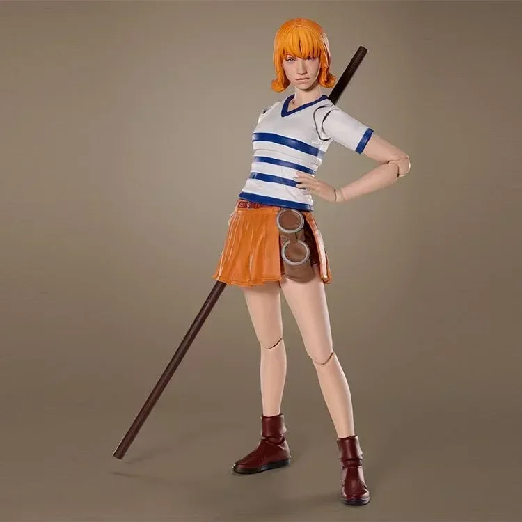 

Spot SaleBandai SHF One Piece Netflix Live Version Luffy Zoro Nami Joint Moving Genuine Artwork in Stockin Stock