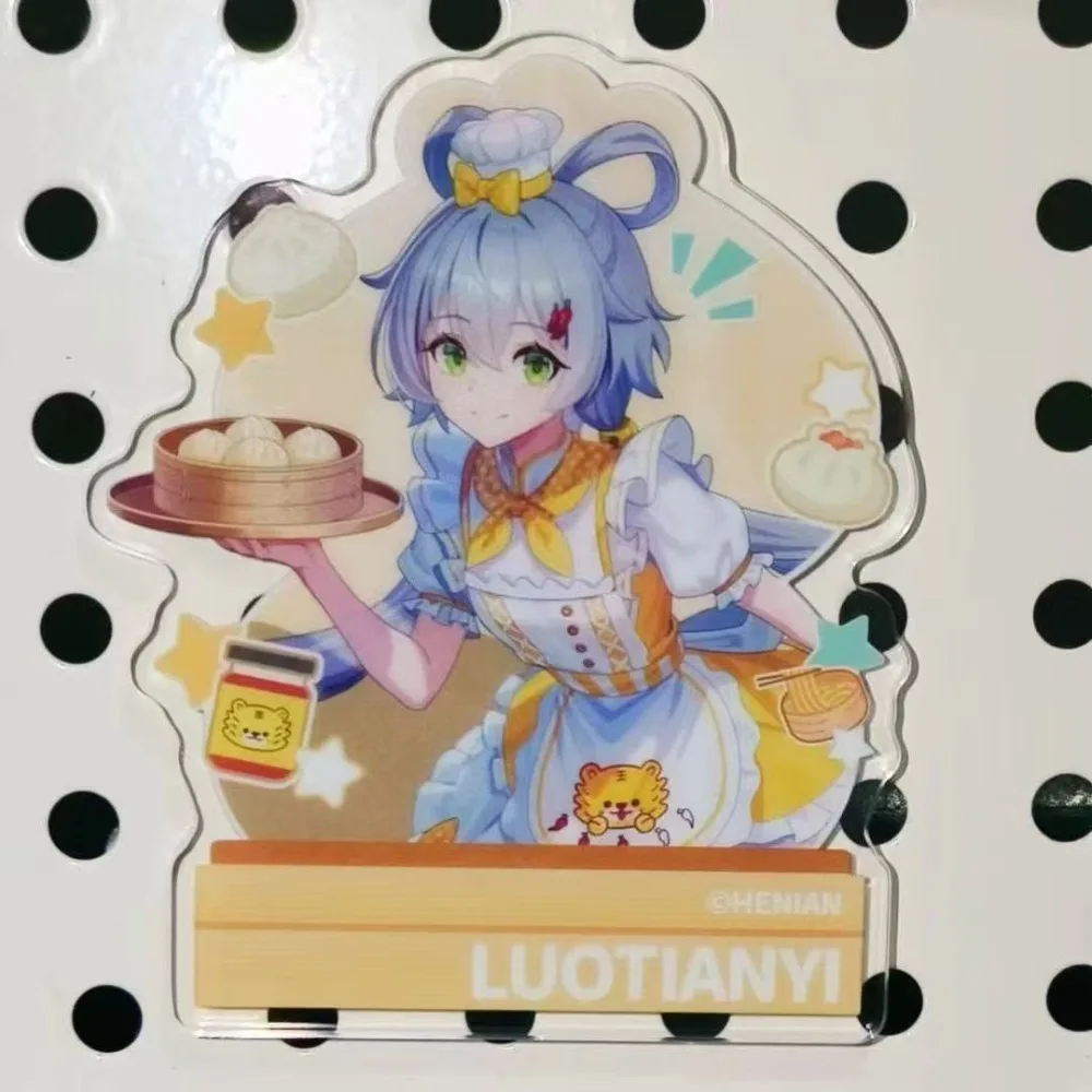 Cute Luo Tianyi Chef Theme Acrylic Stand Figure Cute Dim Sum Themed Virtual Singer Peripheral Decoration Collectible Fan Gift