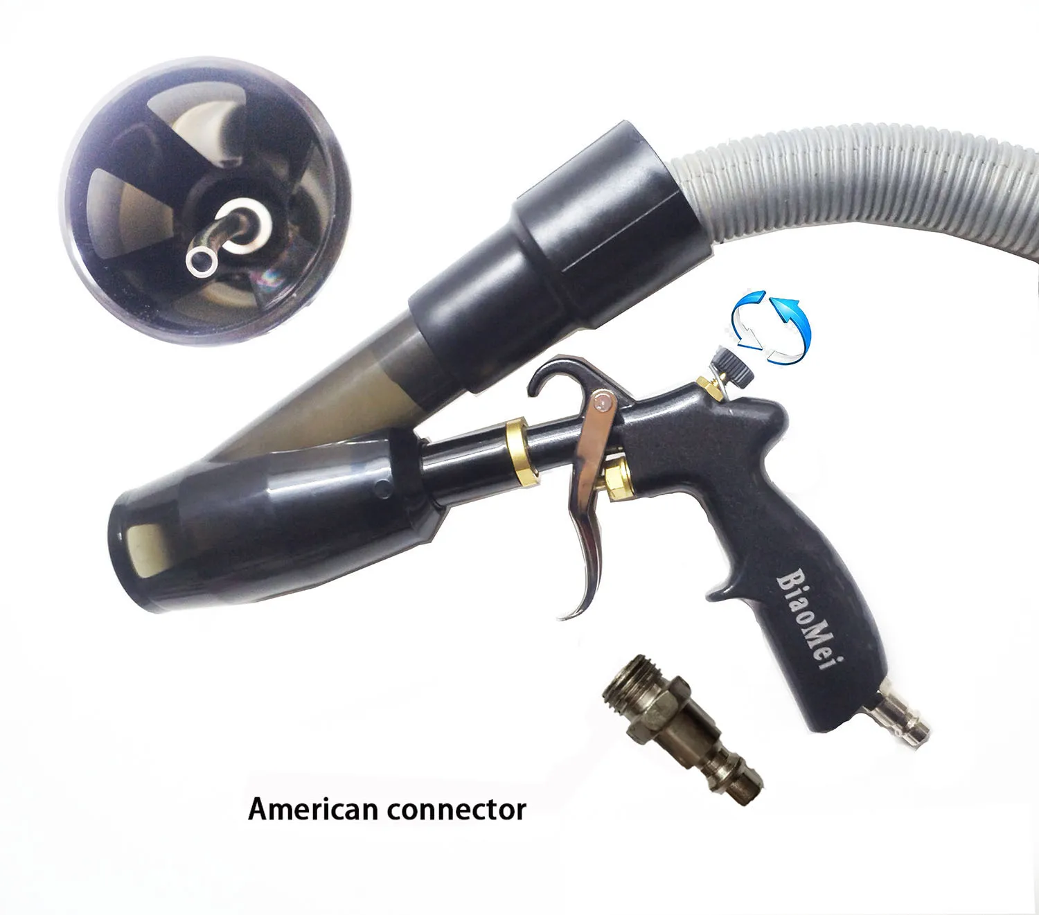 Auto-interieur Detaillering Luchtblaas Tornado Gun & Vacunm Gun, Reiniging Tornador Gun Snel vuil en stof stralen - afbeelding 1
