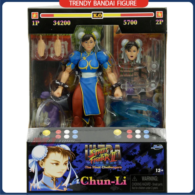 In Stock Original Jada Toys Street Fighter 1/12 Chun-Li 6-inch Action Figure Anime Model Toys Hobby