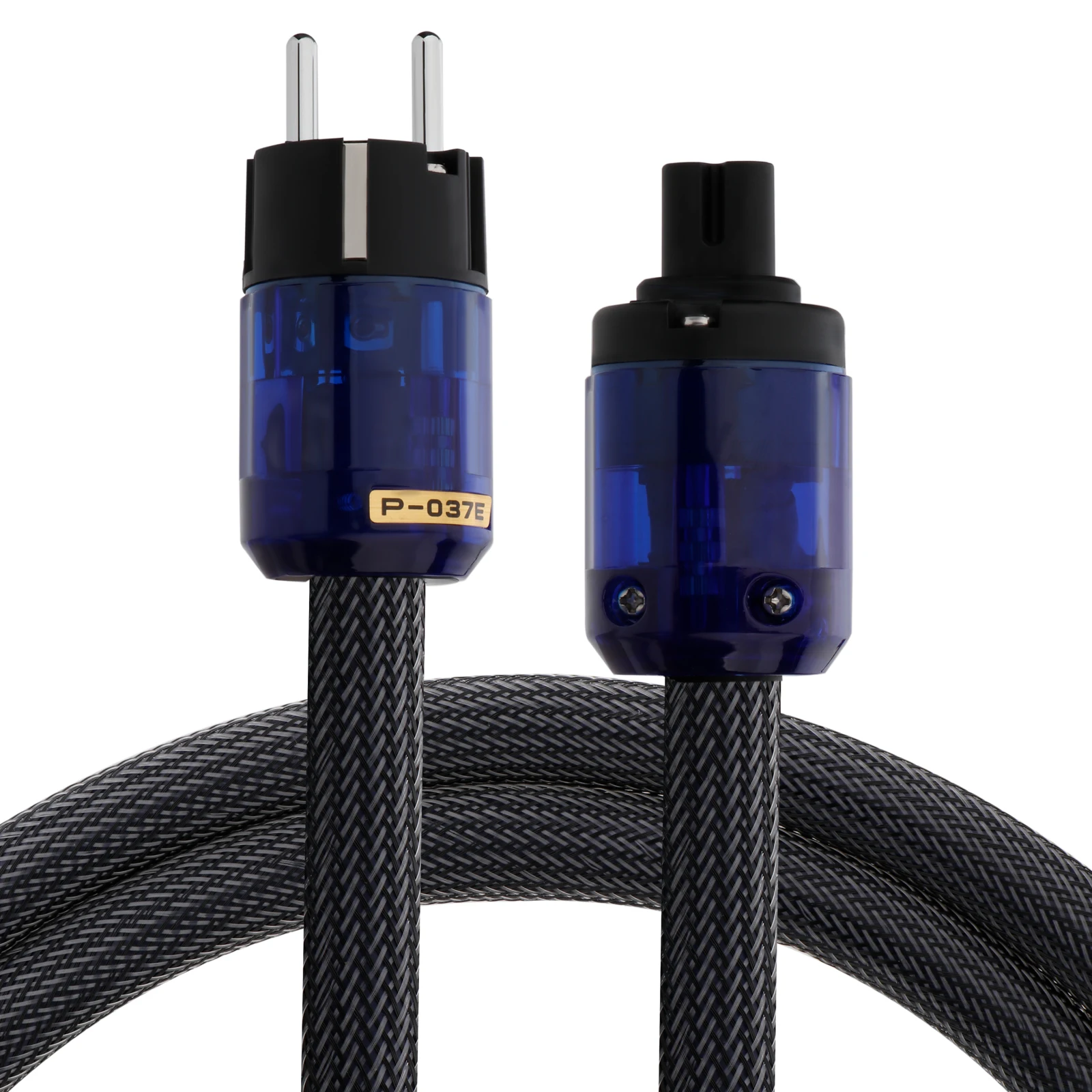 C7 HiFi Power Cable, Figure 8 Audiophile Power Cord, EU US AC Mains Cord with Pure Copper Conductor and Power Plug