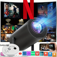 4K Portable Mini Projector WiFi And Wireless Full 1080P Supported 180° Rotation Movie Projector With TV Stick/Smartphone