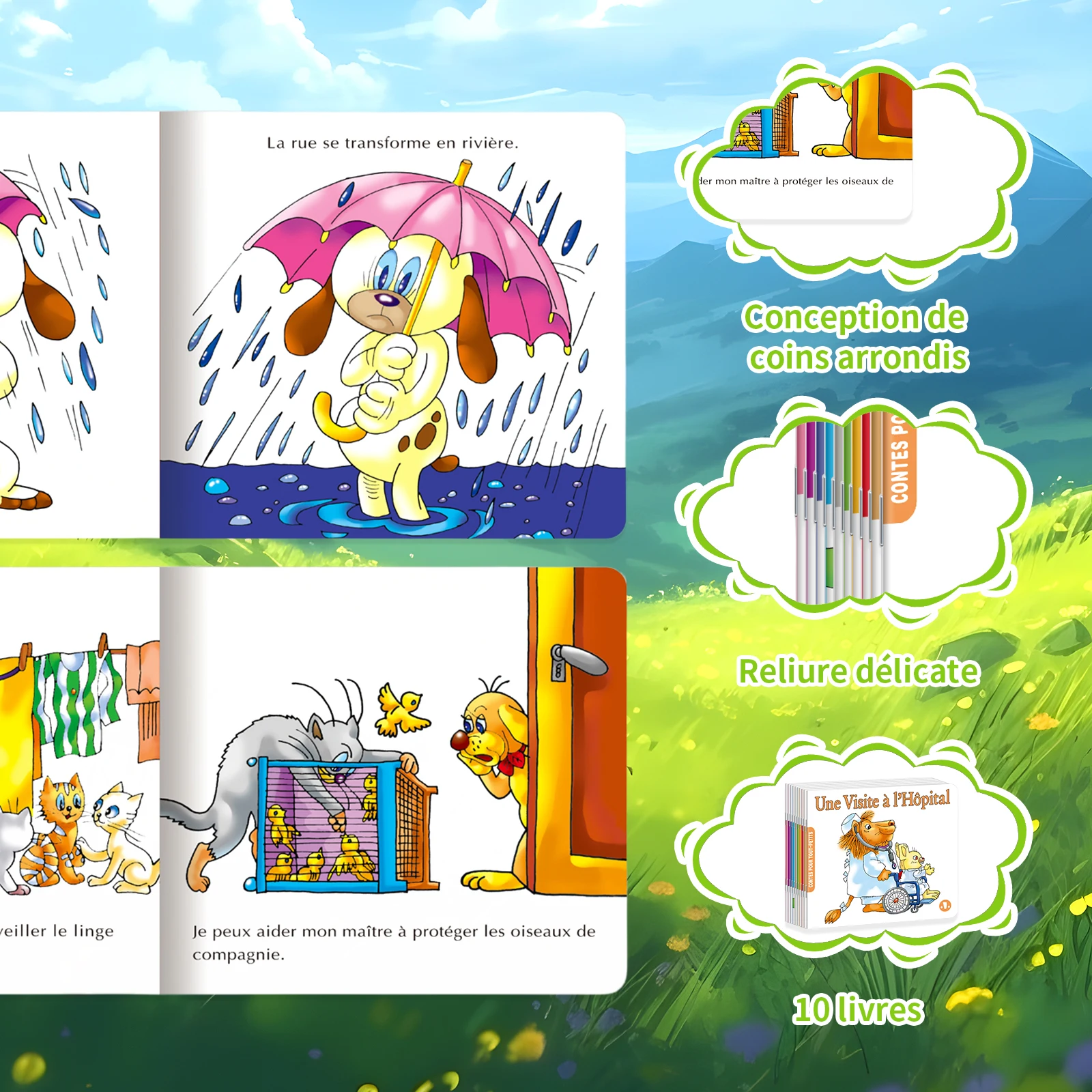 

Back - to - School Must - Have: French 'Contes de fées pour bébés' Set, Perfect for Early Learning in New Semester