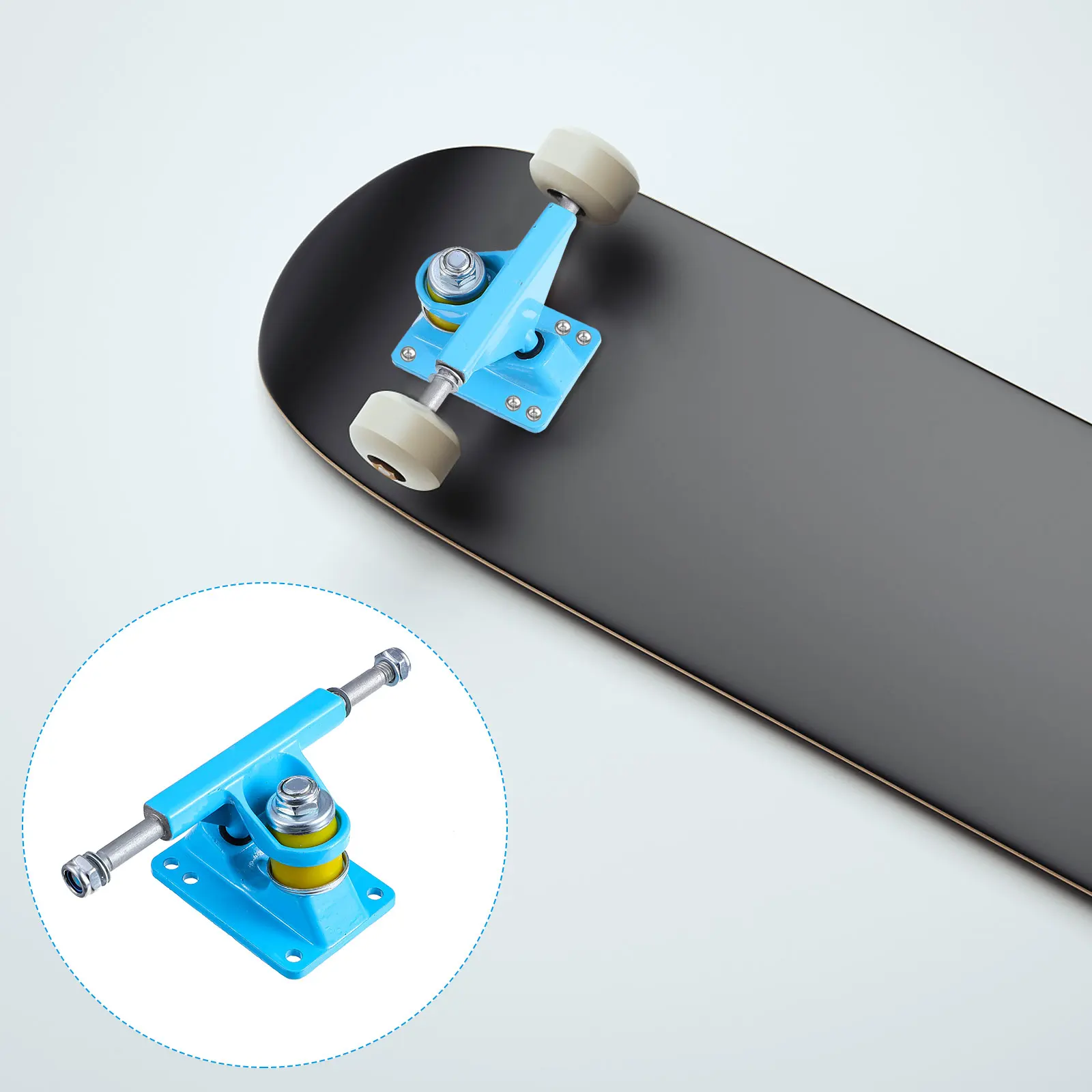 

Skateboard Wheel Bracket Metal Bridge Base Truck Aluminum Durable Lightweight Impact Resistance Practical Scooter Child Gift