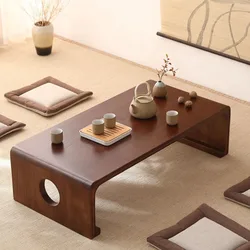 Mesa de centro de diseño de madera, mesita pequeña y moderna, decoración de libros, lateral, estética Simple, Mini Mesas Bajas, muebles de estilo chino