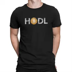 Bitcoin Cryptocurrency Meme Vintage HODL T Shirt Vintage Fashion Men's Tshirt Polyester Short Sleeve