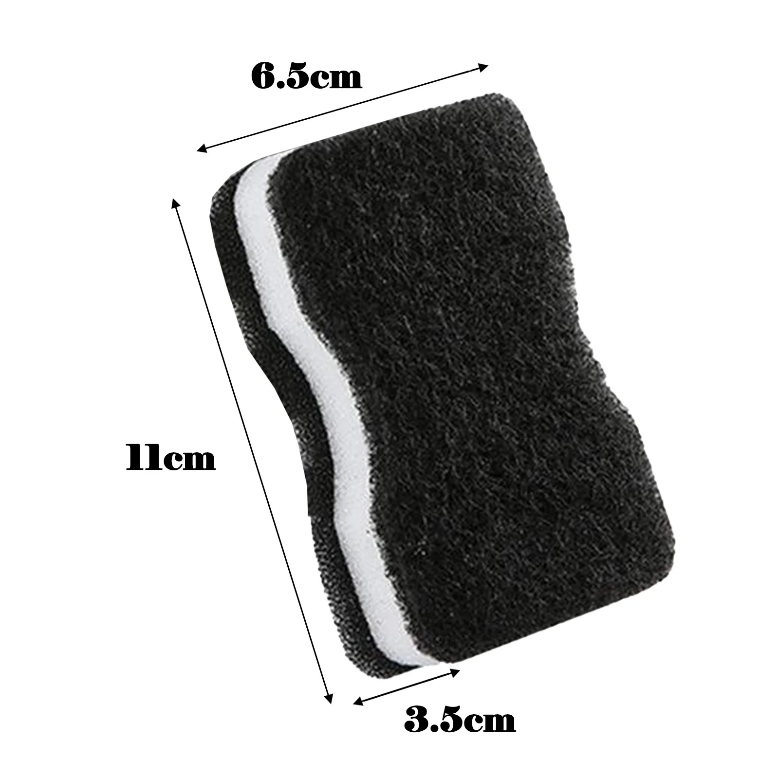 5PCS Black Dish Sponge Scouring Pad Kitchen Cleaning Sponge Wiping Loofah Multi Purpose Kitchen Cleaning Brushes