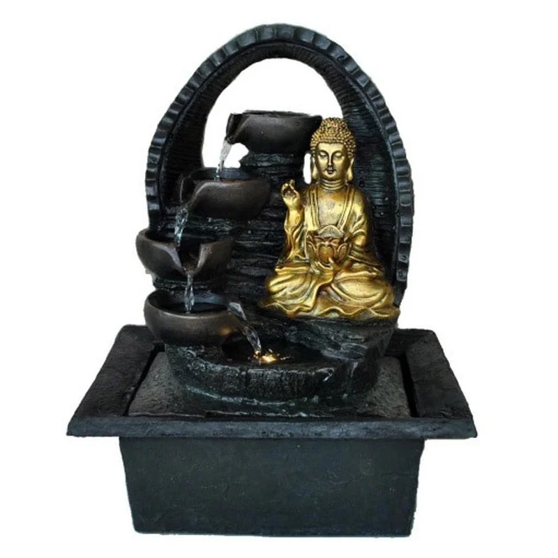 Buddha Statue Waterfall Wall Fountain Water Fountain For Garden