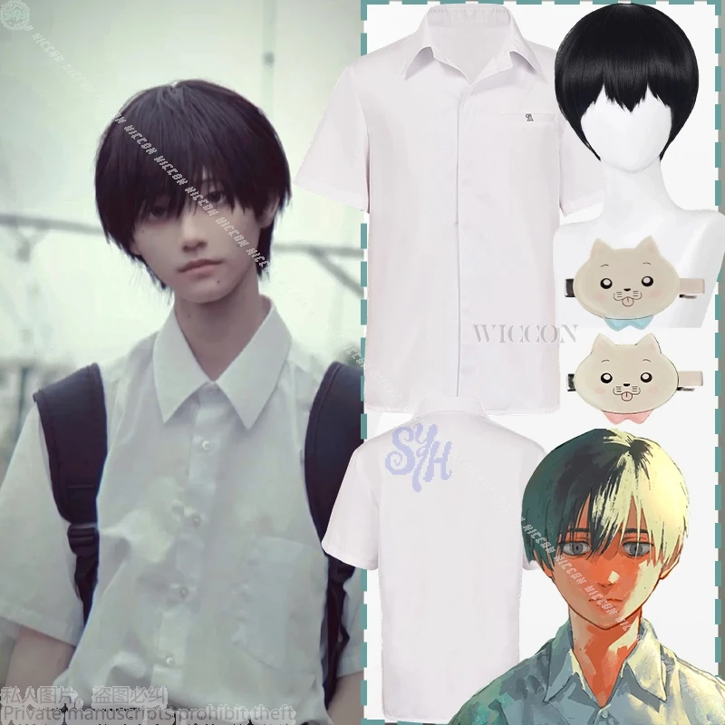 

Tsujinaka Yoshiki Косплей Лето Hikaru Died Анимеコス Rosen DK Школьная форма Cat Kawaii Головные уборы Черные парики Хэллоуин Вечеринка