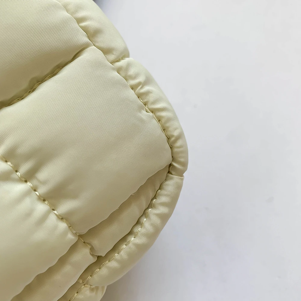 Bolso de pecho acolchado para mujer, riñonera de nube con cierre de cremallera, riñonera de viaje con correa ajustable, bolso de hombro Simple, bolso Hobo suave