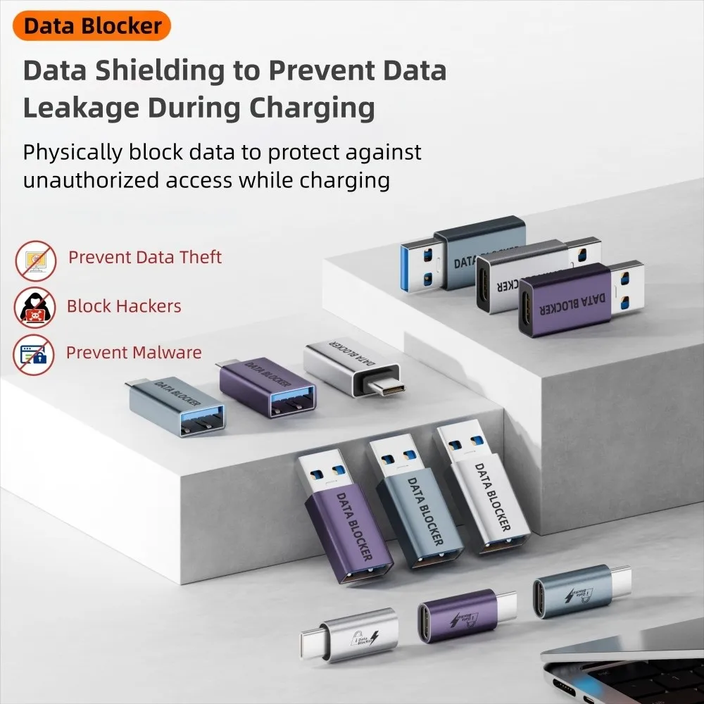 قطعة واحدة فقط لشحن مانع بيانات USB للحماية من رصد العصير والرفض القرصنة USB Type-C المدافع حماية الخصوصية الآمنة #3