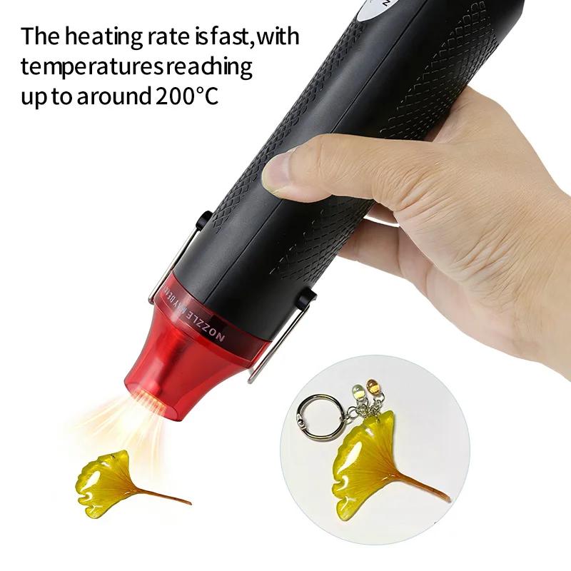 300W Small Hot Air Gun UK & CN Plug 220V Handheld Heat Gun for Embossing Phone Repair
