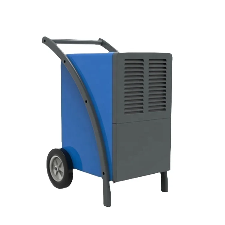 New Design 60l/day Easy-moving Steel Casing Industrial Pool Dehumidifier with Universal Wheels