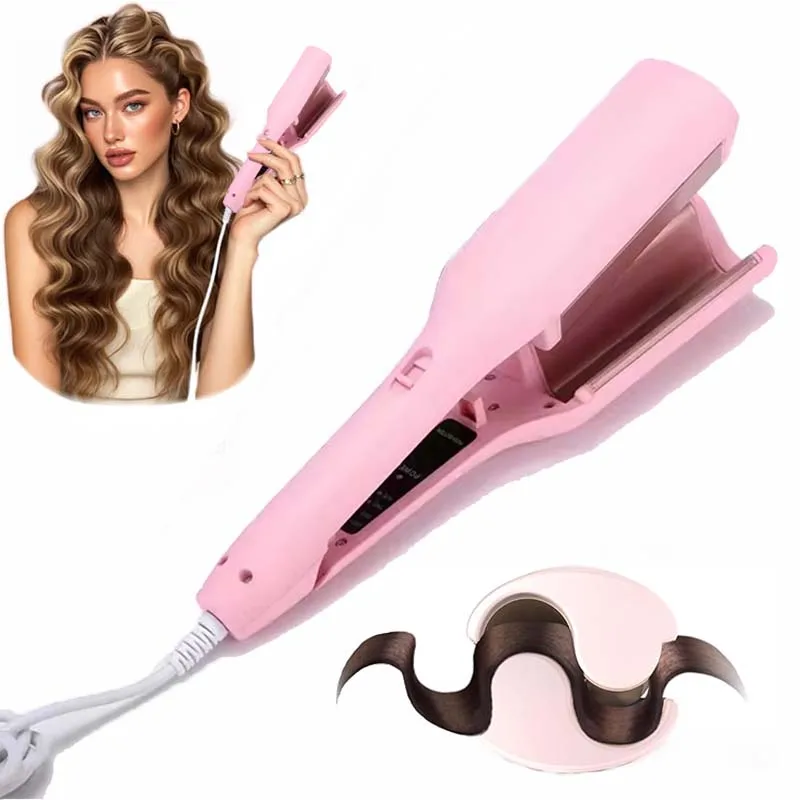 Deep V French Egg Roll Curling Iron Wool Roll Big Wave Water Ripple Cute Cat Claw Splint Portable Water Wave Hair Styling Tool