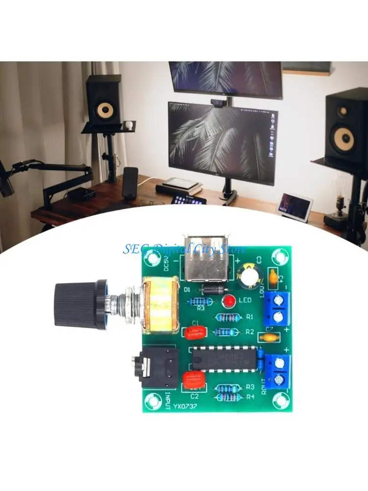 U75B PM2038 двухканальная плата усилителя мощности USB 5 Вт + 5 Вт, простая установка