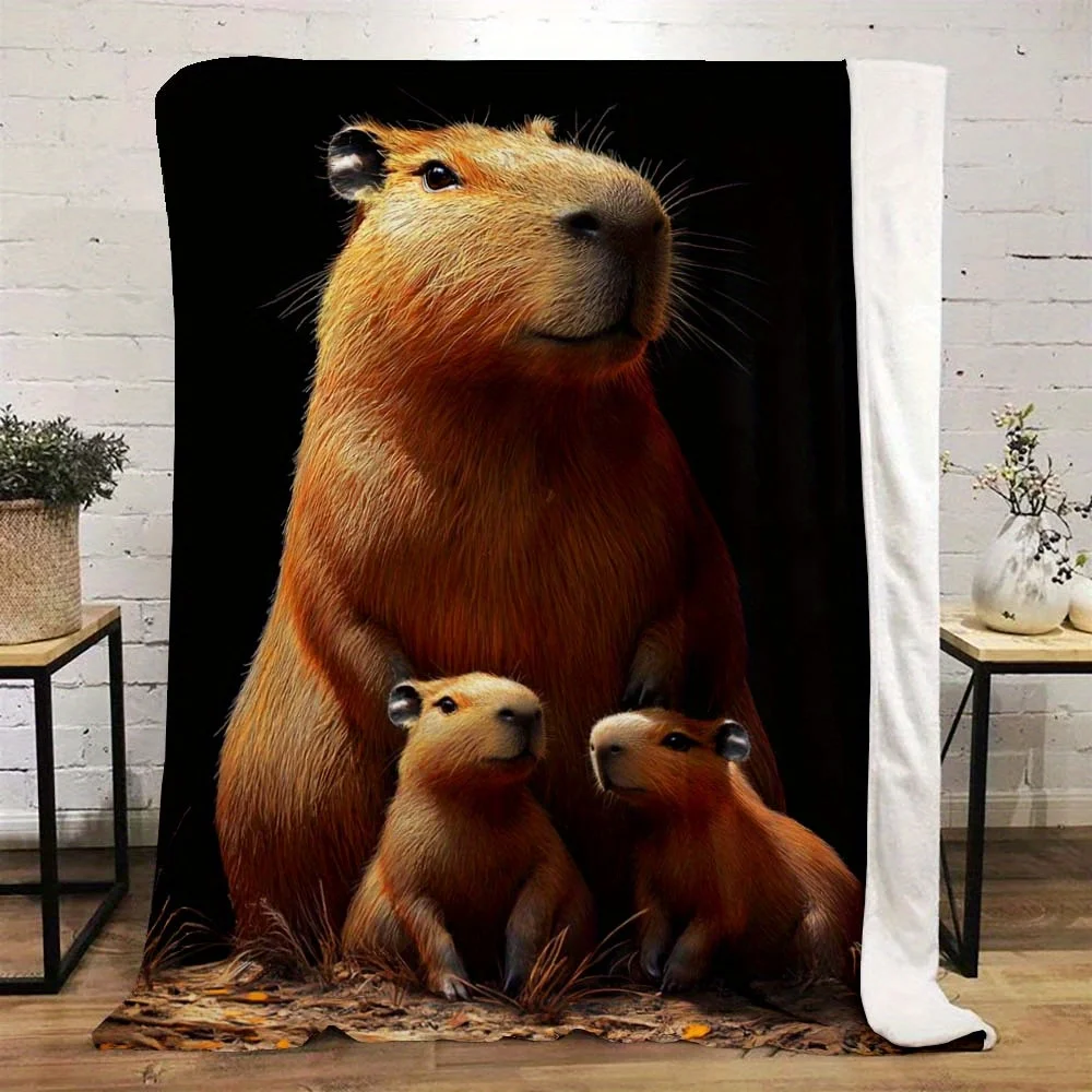 Ultra Soft Koala Family Print Throw Blanket Plush Cozy Nursery Decor Baby Shower Gift for Kids Room Animals Wildlife Artwork