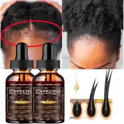 Alopecia tratamiento capilar para mujeres, aceite para la pérdida de pelo, herramienta para el crecimiento del cabello, Spray de cafeína para el tratamiento, cuidado del cabello fino dañado, encrespado seco