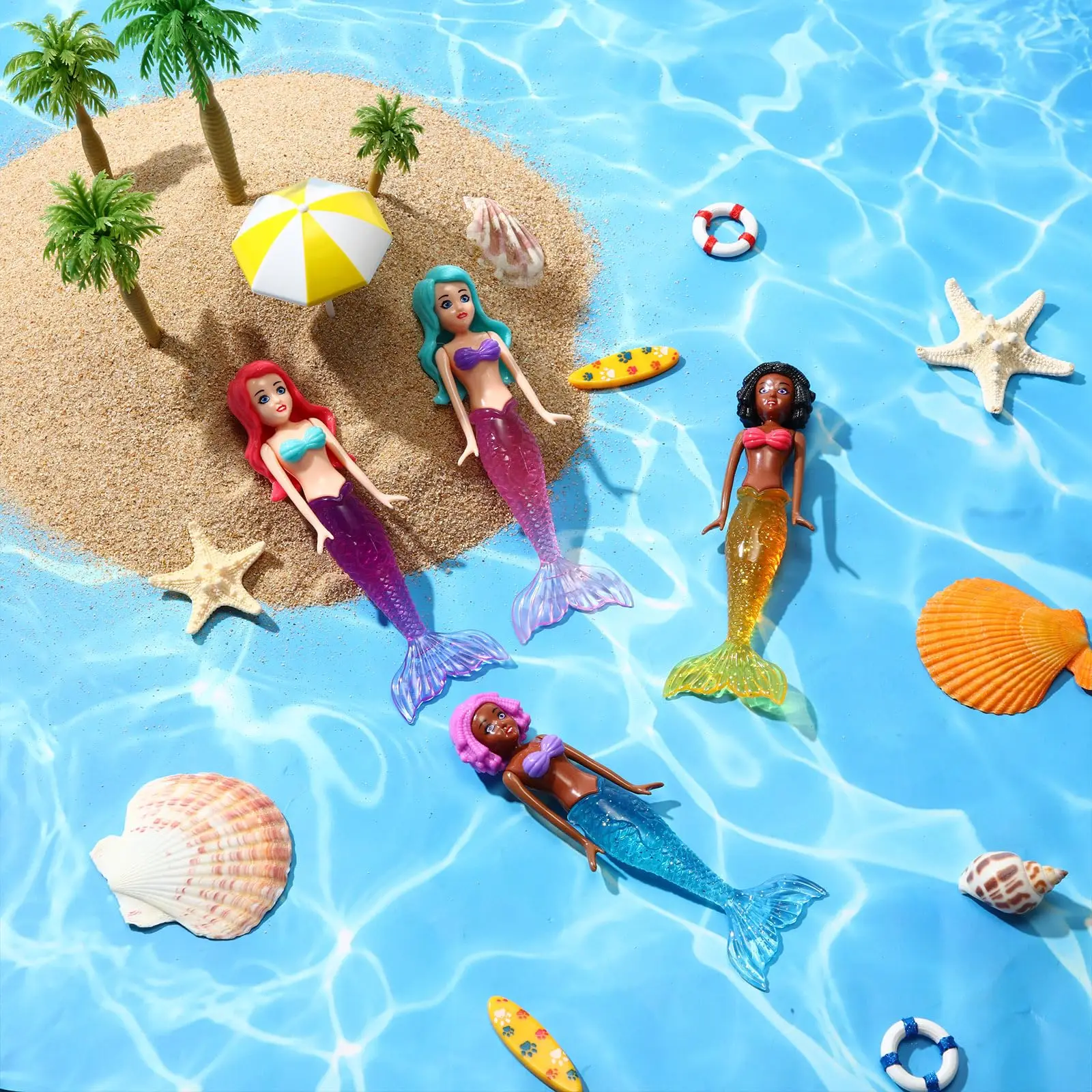 Giocattoli da immersione a sirena Giocattoli da bagno a sirena Giocattoli da piscina a sirena colorati Giochi da piscina per bambini Ragazzi Ragazze Adolescenti Adulti