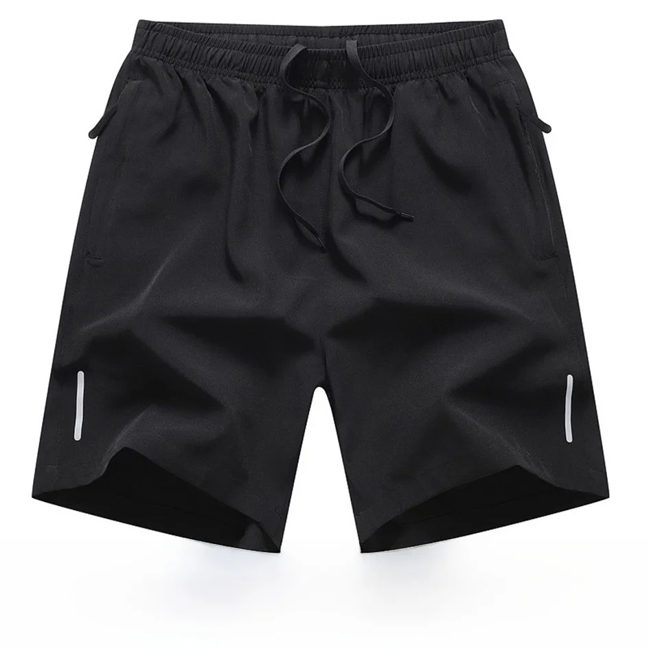 Men's Ice Silk Quick Dry Shorts Casual Sports Beach Pants Summer Outdoor Five-Quarter Length Straight Leg Non-Mall Matches