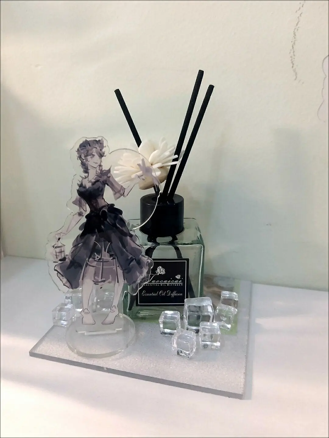 "Identity V" قطعة زخرفية بسيطة على شكل غسيل الحبر الراقية "Air Force Gardener Reporter" علامة واقفة من الأكريليك عالي الجودة #5