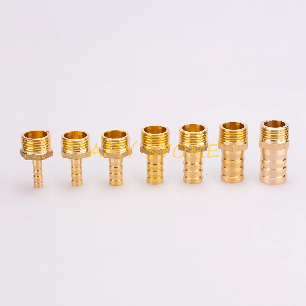 1Pc In Ottone Barb Coda Tubo Dell'aria Tubo OD 4 6 8 10 12 14 16 19mm-Male Femminile 1/8 1/4 3/8 1/2 3/4 "BSP Connettore Accoppiatore Adattatore Comune