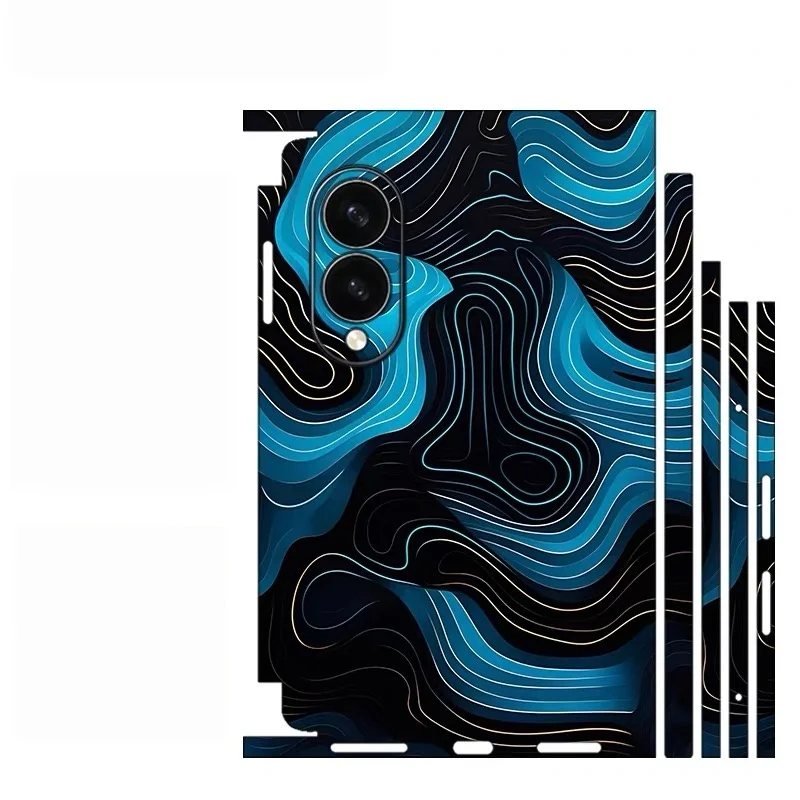 Colorful Anti-Scratch Stickers For Samsung Galaxy Z Fold 8 ultra 8 7 6 5 4 Protective Decal Skin Cover Back Film