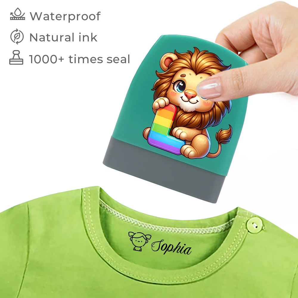 

Cartoon 26 Letter Animal Personalized Name Stamps For Kids Custom Clothes 유치원선물 Poner Nombre En Ropa Y Material Escolar