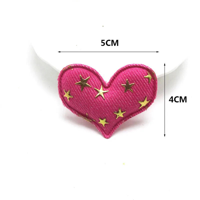 32Pcs Denim di bollo in oro Star Cuore Del Mouse testa Forma di Corona Appliques per i bambini artigianato s \'Cappello di Capelli Decor Ornament