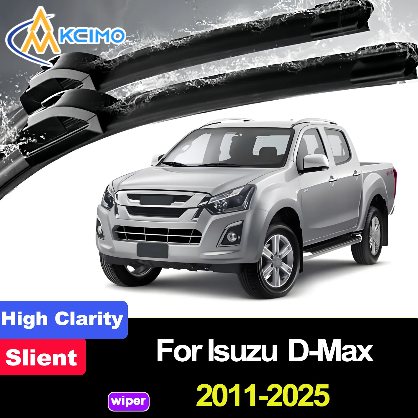 

2PCS HD Wiper Blades for Isuzu D-Max RT50/85 2011-2025 Isuzu KB Chevrolet D-Max Chevrolet T-Series JIM Ruimai (Remax) JIM Ruimai