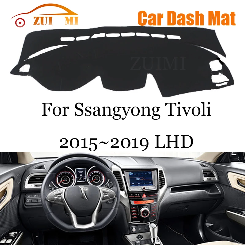 

ZUIMI Dashboard Cover Dash Mat Dashmat For Ssangyong Tivoli 2015~2019 LHD RHD Dash Board Cover Pad Sun Shade