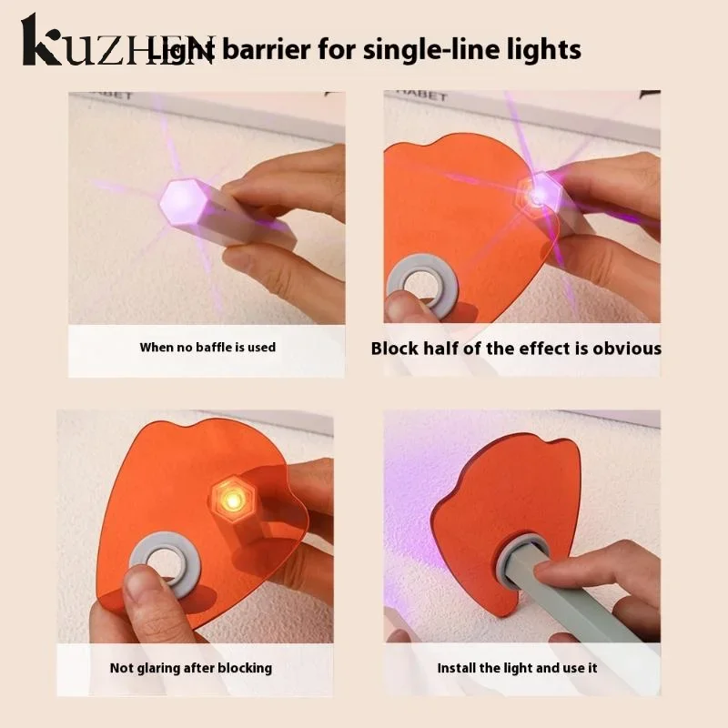 Dispositivi per salone di bellezza Occhiali protettivi Deflettore anti-luce acrilico con blocco della luce blu per accessori per strumenti per manicure con lampada UV per unghie