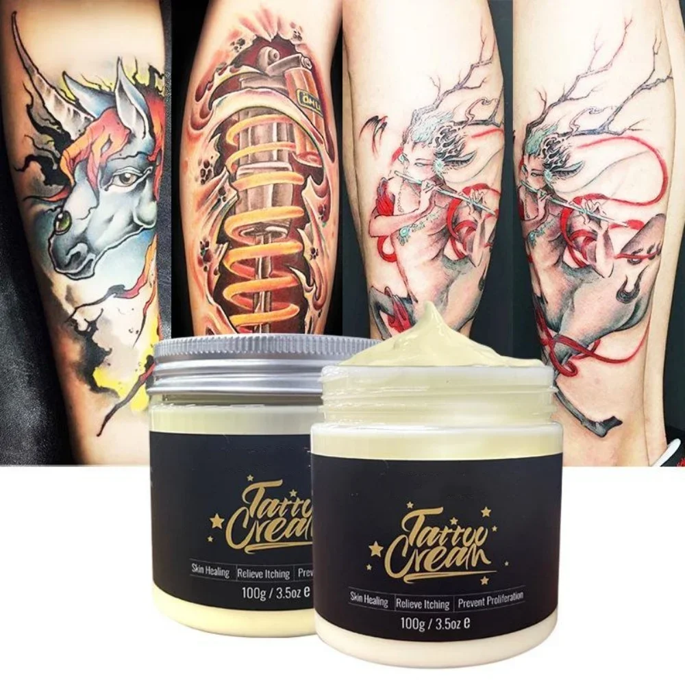 

100g/pcs Tattoo Repair Cream Remove Swelling and Soothe Tattoos Butter Moisturizing Skin Care Anti-Scar Tattoo Accessories