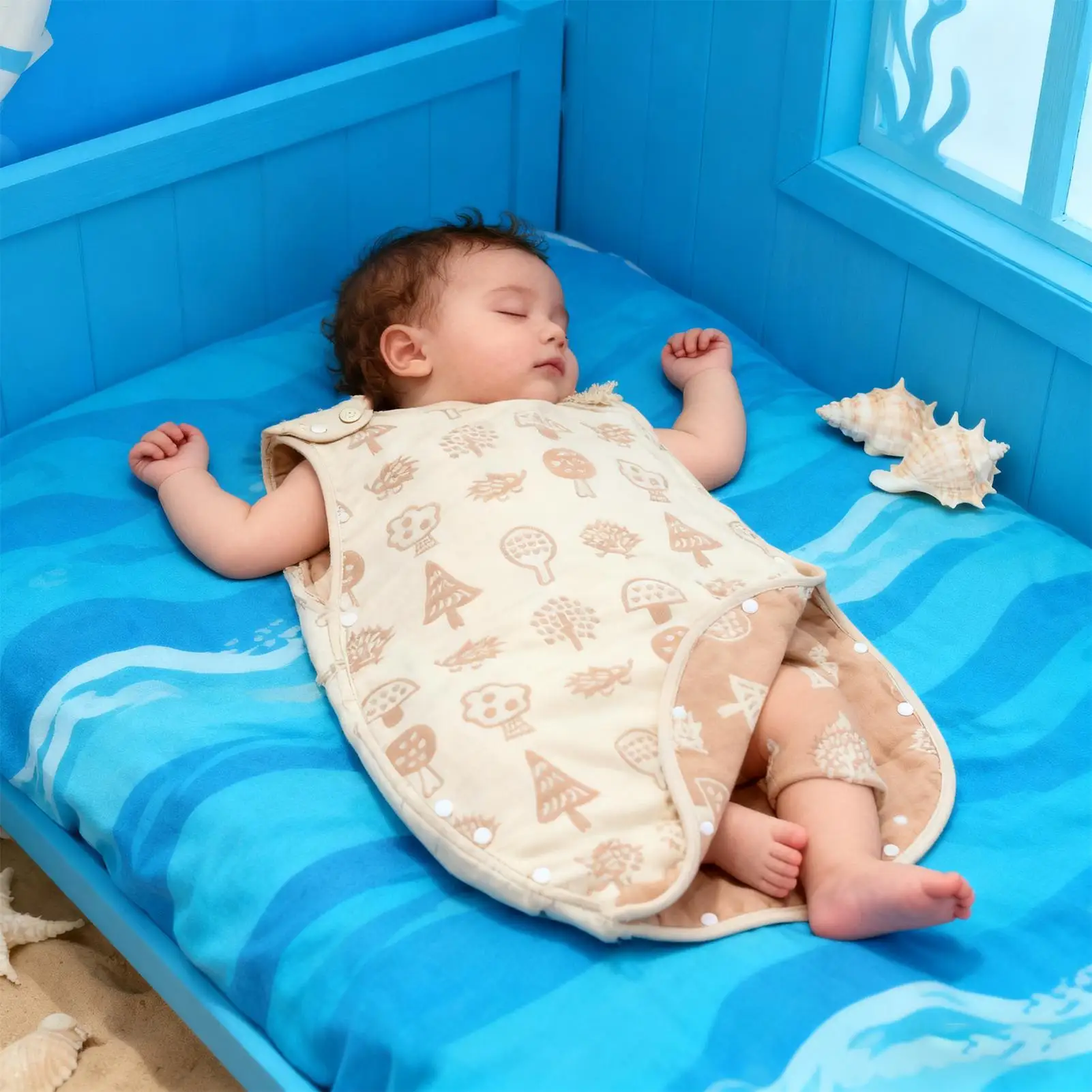 

Носимое одеяло для малышей без рукавов, устойчивое к ударам, детский спальный мешок для девочек, мальчиков, сына, детей, маленьких детей