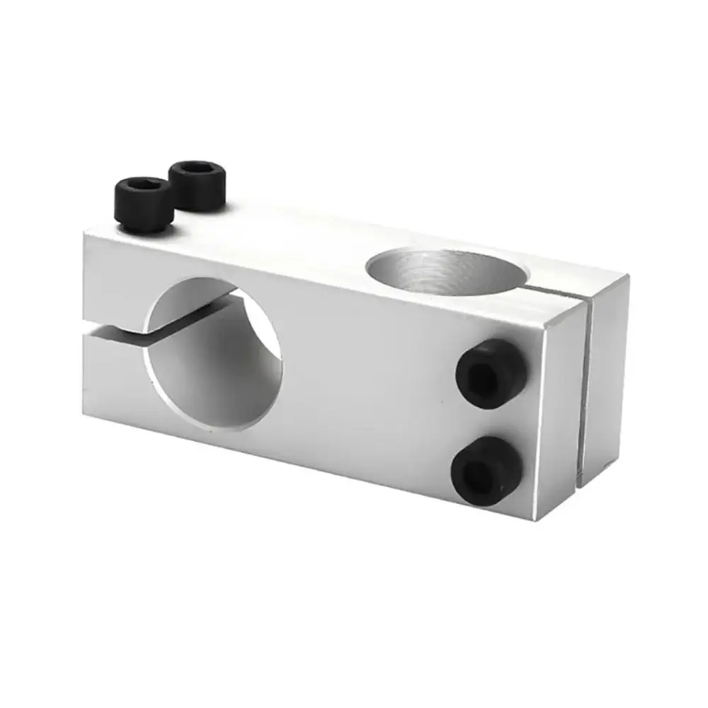 1Pcs Optical Axis Pillar Fixing Clamp Vertical Fixed Diameter Aluminum Alloy Steel Pipe Fixing Bracket Cross Block