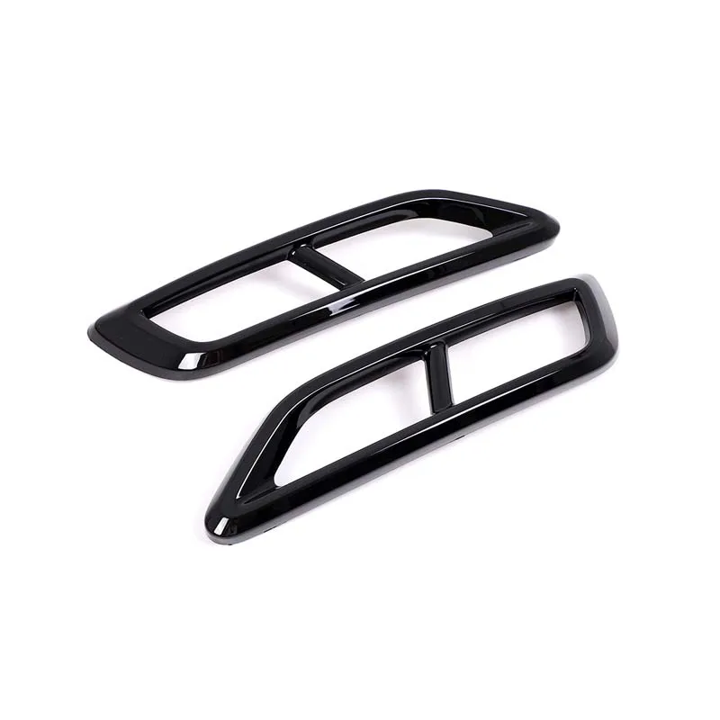 For Volkswagen Tiguan L 2020 2021 2022 ABS black Car Tail Throat Cover Muffler Exhaust Pipe Output Cover Car Accessories