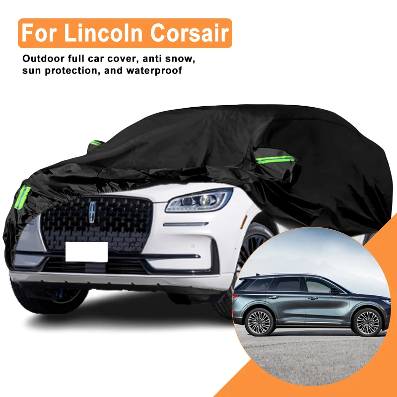 

Full Car Cover for Lincoln Corsair Outdoor Use - Waterproof Snowproof Sunshade, Winter & Summer Auto Protection Accessories