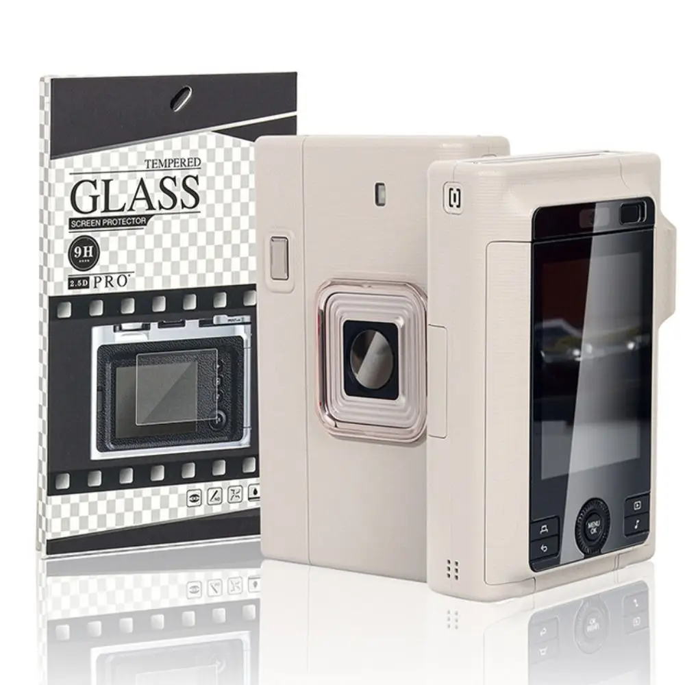Anti Scratch Tempered Glass Screen Protector HD Shockproof Instant Camera Protective Film Clear for Fujifilm Instax Mini LiPlay+
