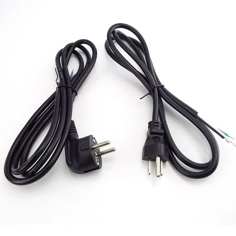 1.5m Open End Rewired AC Power Cable Dishwashers wire AC Power Supply Extension Cord For Electrical Fan Vacuum Dishwashers F1