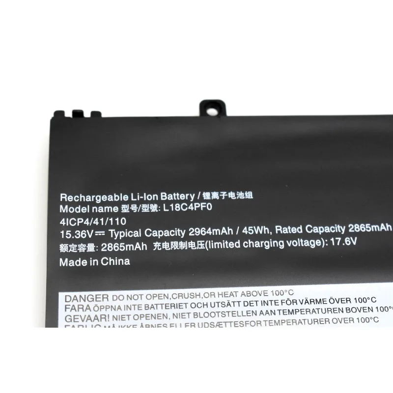 L18C4PF0 15.36V 45Wh Per Lenovo ThinkBook 13s 14s Batteria per 13s-IWL 13s-20R90071GE 14s-IWL 14s-20rm0009us serie