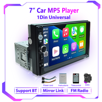 1Din Universal Car MP5 Video Player 7 Inch FM Radio Multimedia Player Auto Stereo USB TF MirrorLink BT 7010B Touch Screen SWC
