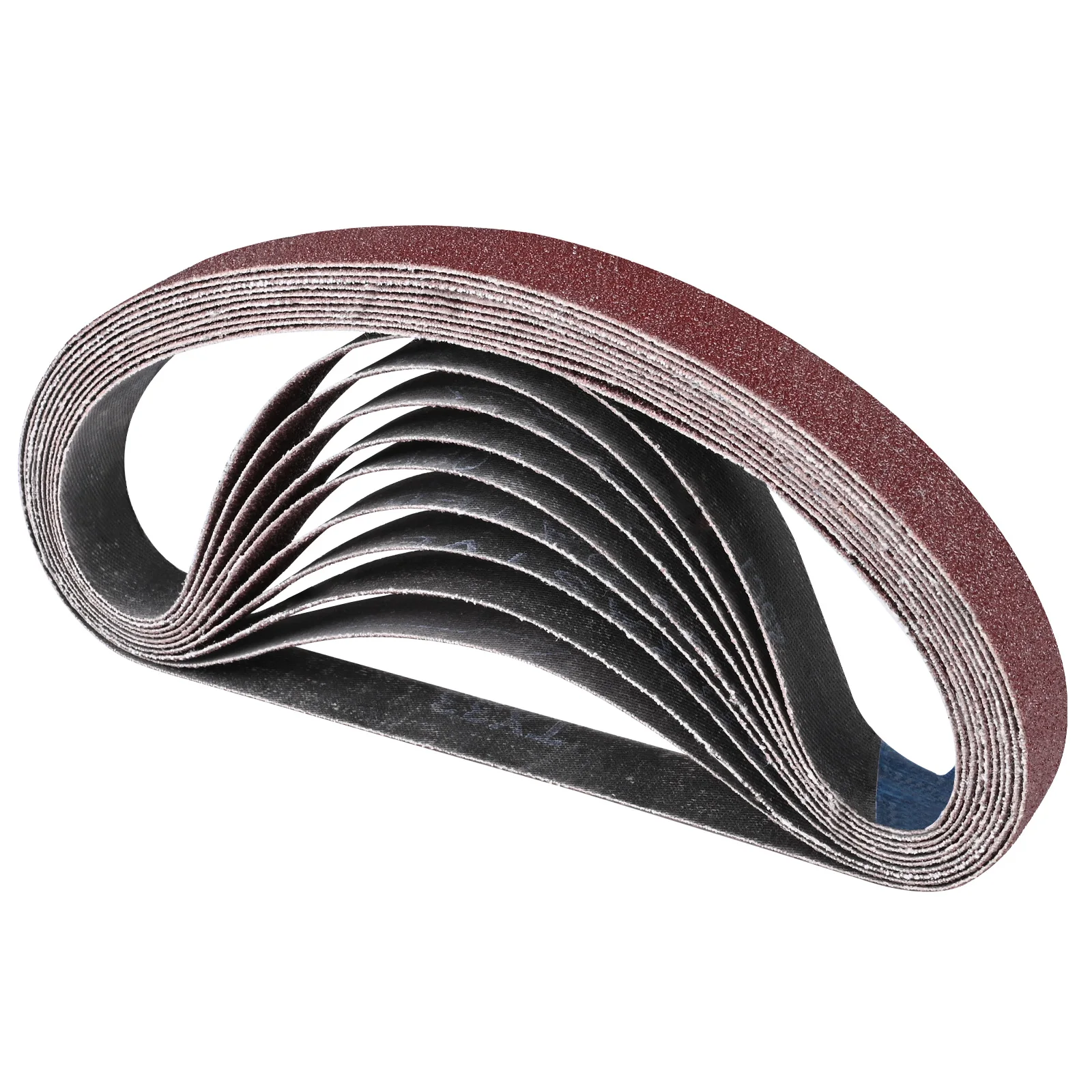10Pcs 20X520mm Sanding Belt Sander Accessories Abrasive for Metal Wood Furniture Grinding Suitable for Pneumatic Sander