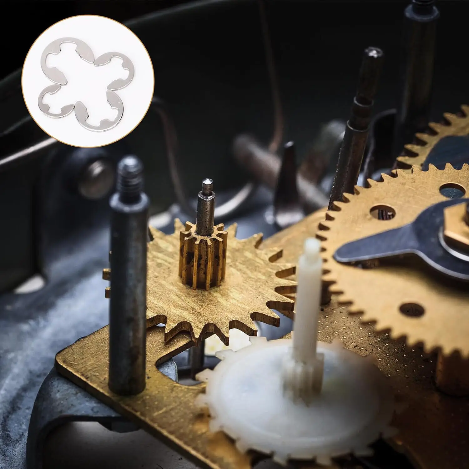 120Pcs E Clips C Circlip Stainless Steel Kit Retaining Ring Assorted 1.5 to 10mm