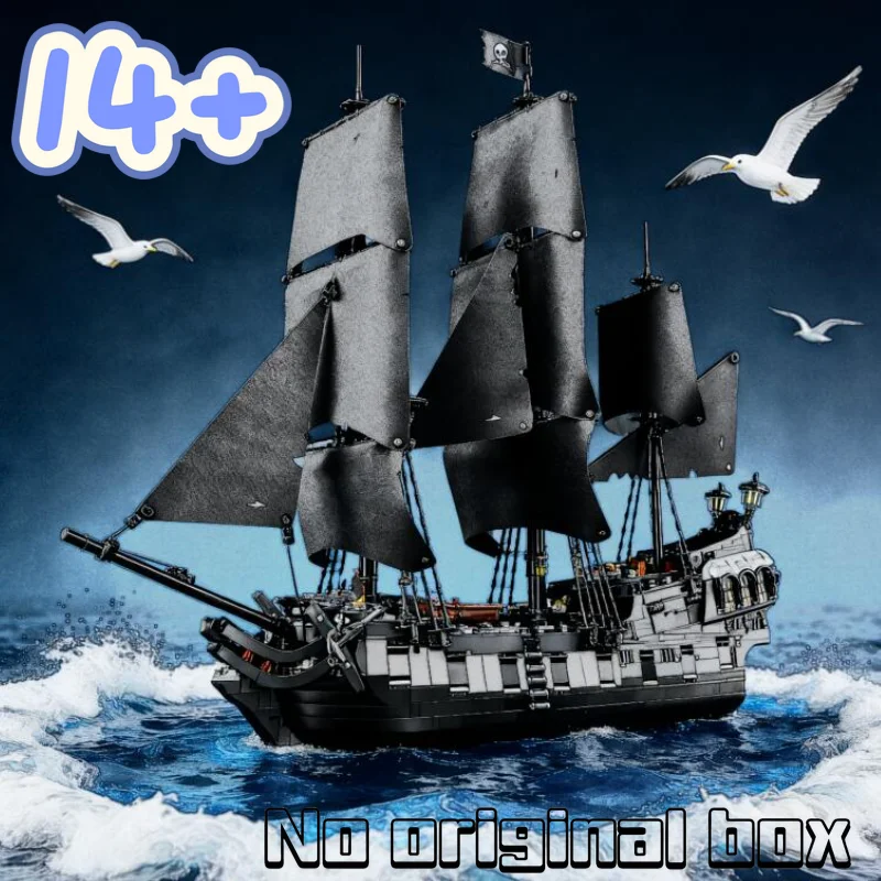 

New 2862pcs Caribbean Sea Corsair Series Jack Sparrow Captain Pirate Ship Sailboat 10365 Building Block Model Toy Birthday Gift