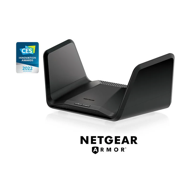 

NETGEAR RAXE300 AXE7800 Nighthawk 8-Stream Tri-Band WiFi 6E Router 7.8Gbps Speed 2,500 Sq.Ft Armor & Smart Parental Controls