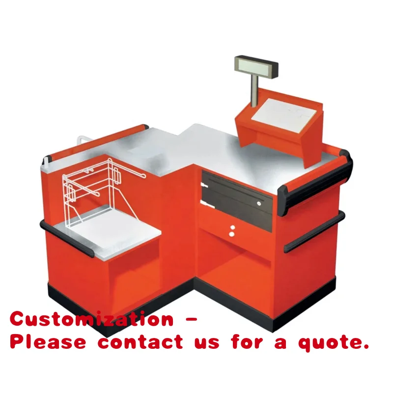 Customize.Supermarket Checkout Counters Stand Cashier Checkout Counter Table
