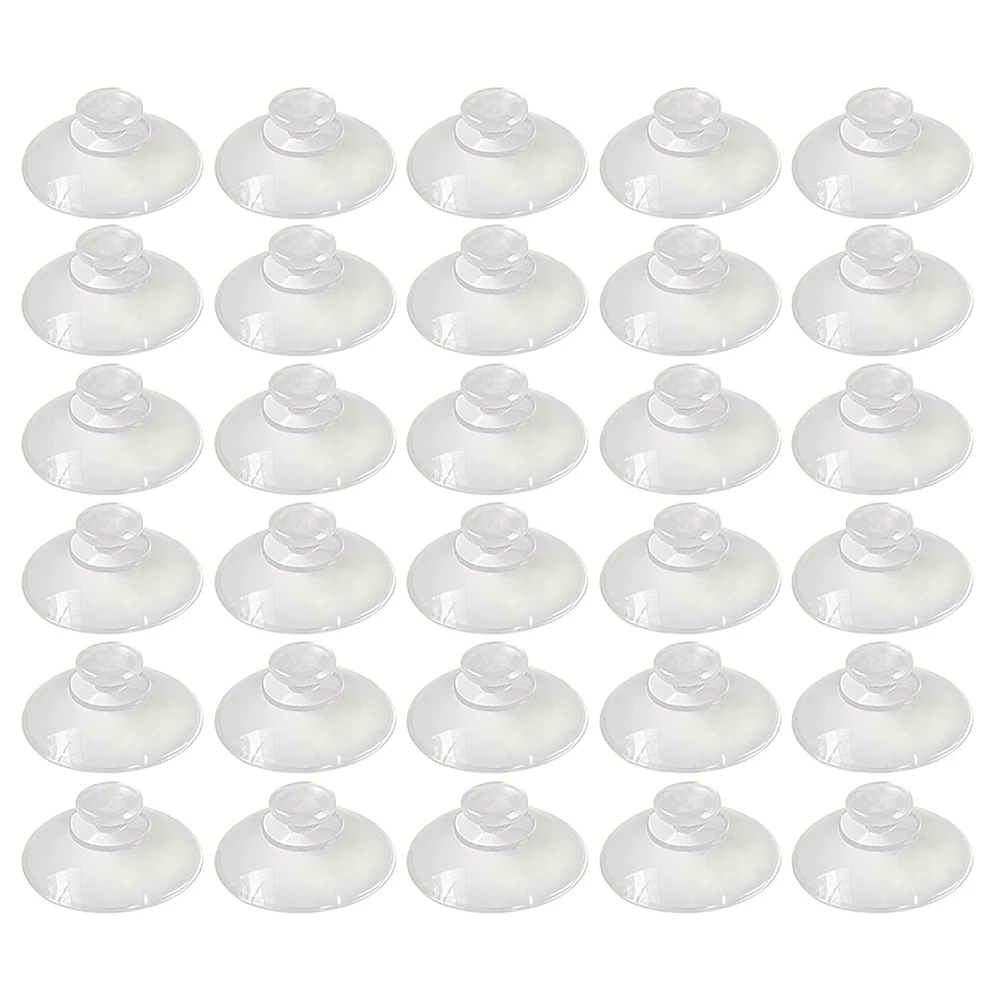 

100pcs Mushroom Head Suction Cups Plastic Pads Clear Small Reliable Transparent Glass Simple Quality Easy Installation