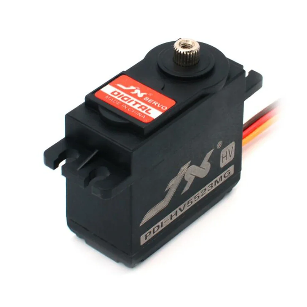 JX เซอร์โว PDI-HV5523MG 23kg 8.4V 0.16 Sec เกียร์โลหะ Servo มาตรฐานสำหรับ1:8 1:10 mobil RC หุ่นยนต์เครื่องบิน PDI-6225MG-300 HV อัพเกรด