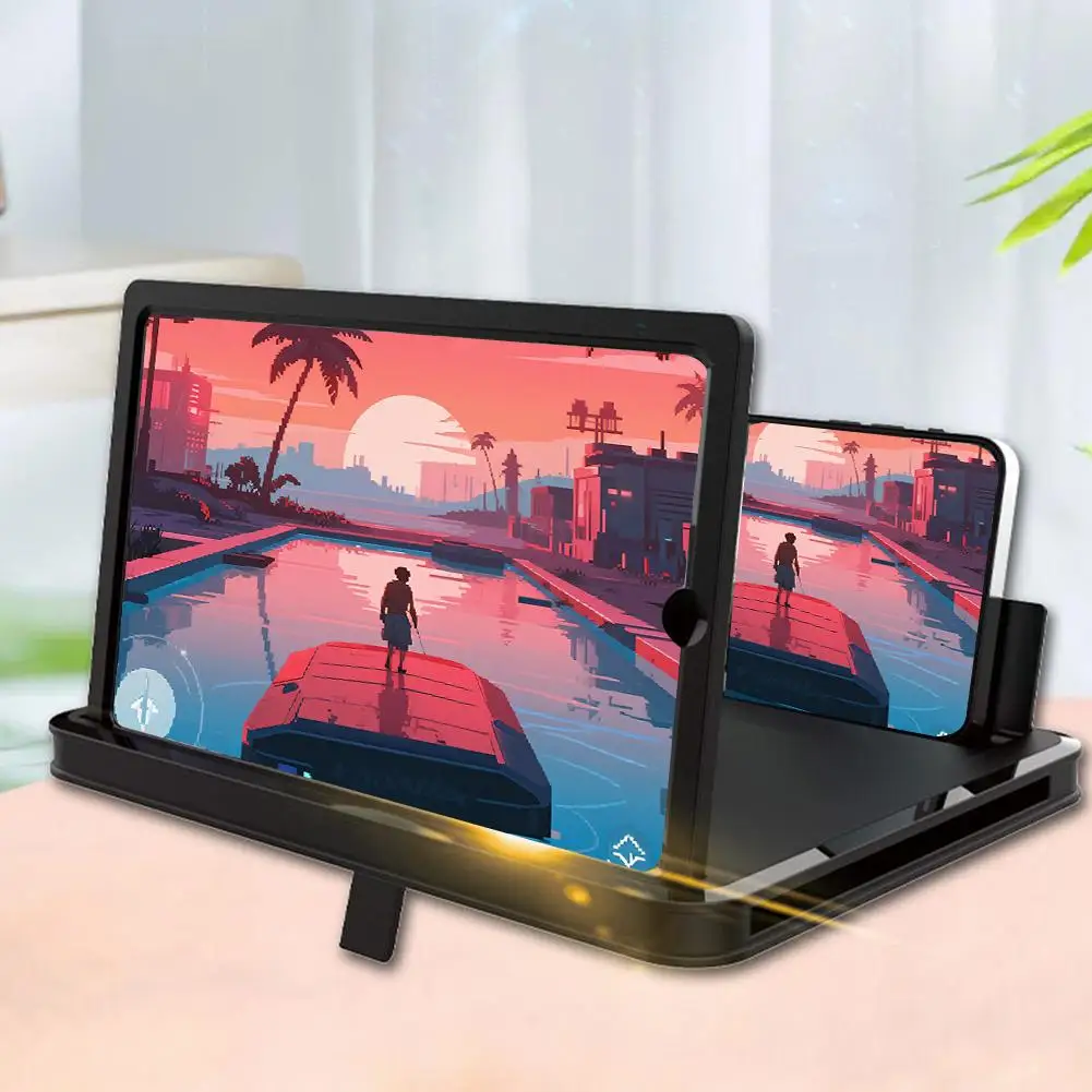 10/12/14 بوصة الهاتف المحمول مكبر للصوت HD شاشة عدسة مكبرة مكافحة الضوء الأزرق وحماية العين مكبر للصوت متعدد الوظائف #1