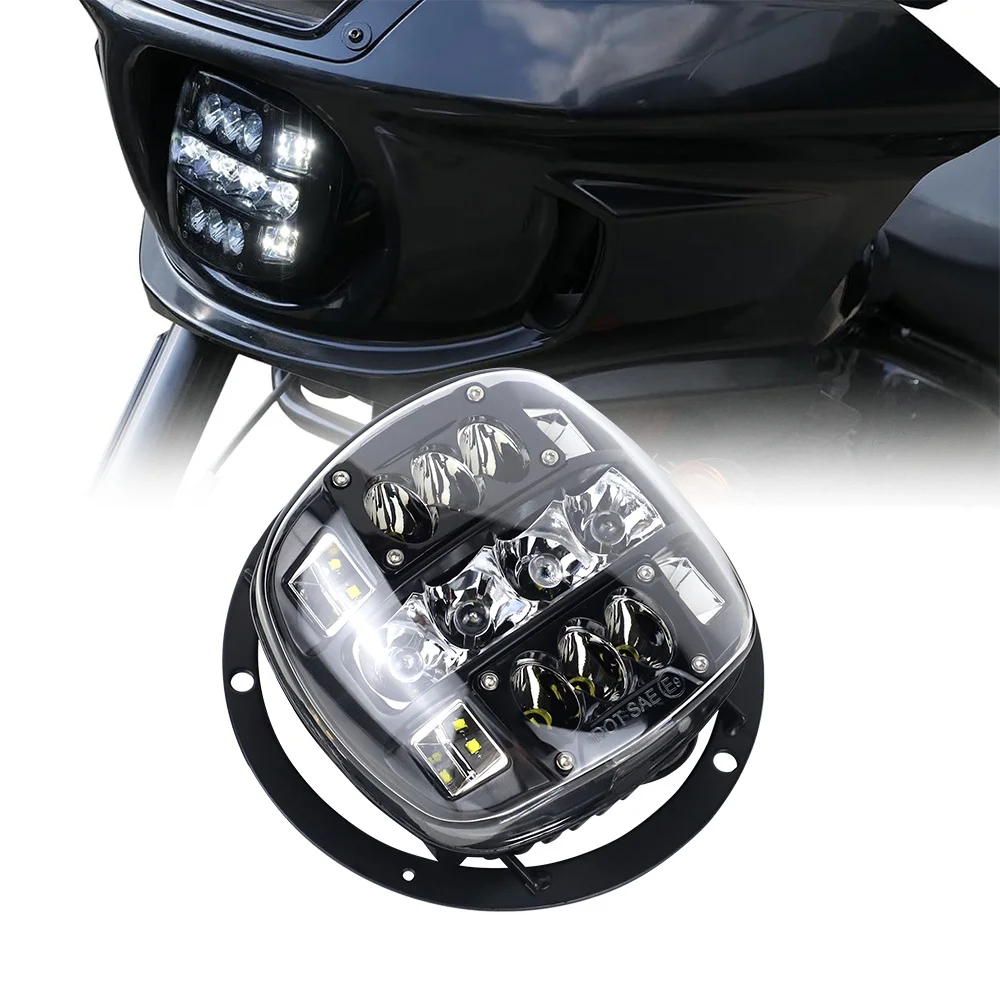 Motorcycle Front LED Headlight Hi-Lo Beam For Harley Street Bob FXBB Low Rider S/ST FXLRST Breakout FXBB 2022-2026