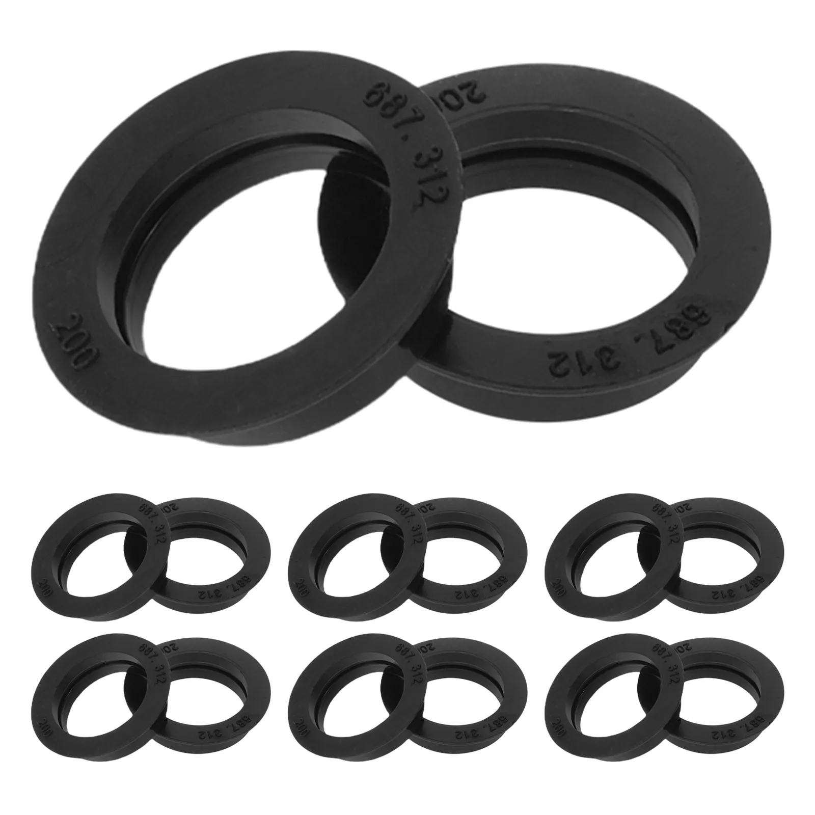 

30Pcs Parking Sensor Retention Ring Waterproof Rubber Sealing Gasket for Car Backup Radar Rear Bumper Installation All Weather